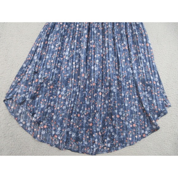 Current Air Dress Women S Blue Floral Cottagecore Smocked Ruffle Feminine Chic - Picture 6 of 16